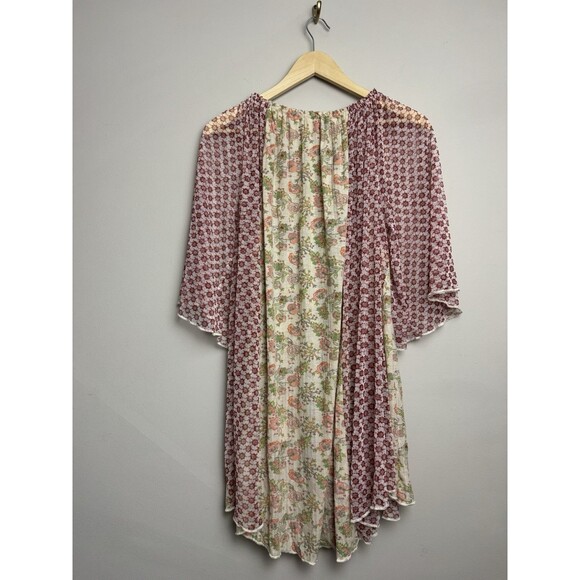 Free People Because I Love You Tunic Top Womens Size Small Sheer Oversized Boho - Picture 3 of 6